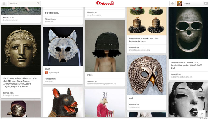 Masks - a pinterest collection