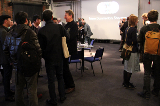 Jon Dovey, REACT Director sharing in the celebrations